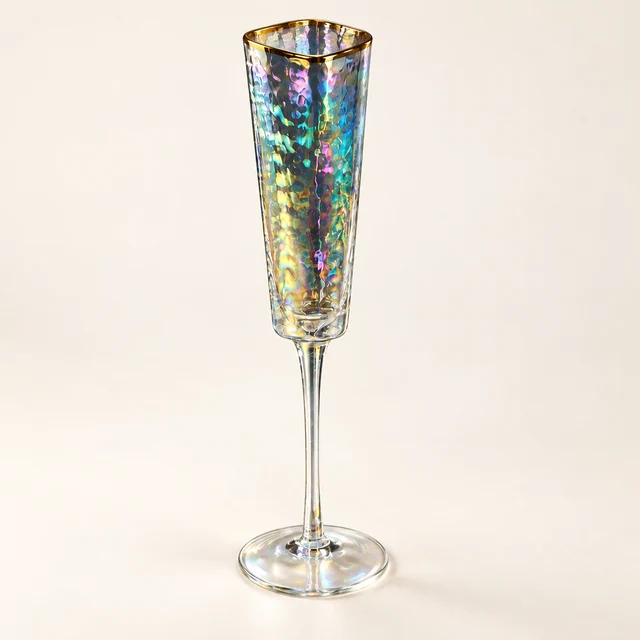 Aperitivo Triangular Luster Champagne Flute