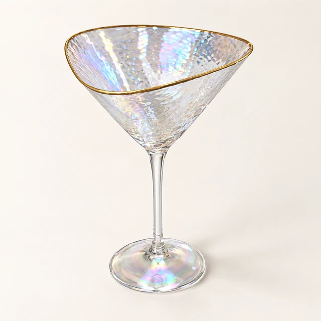 Aperitivo Triangular Luster Martini Glass