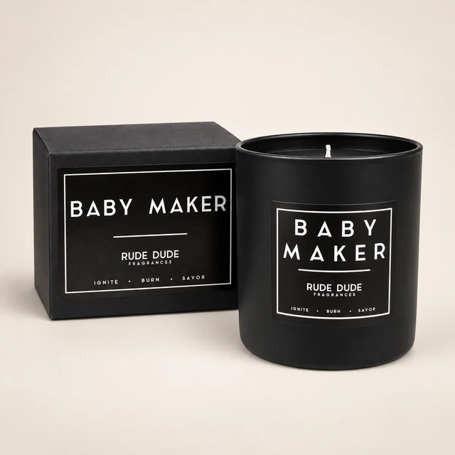 Baby Maker Candle — Leather Suede, 9 oz.