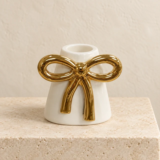 Coquette Bow Candleholder