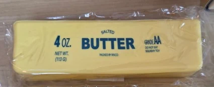 Crunchy Butter Squishy Toy. A butter-stick shape brings a playful food-inspired twist to this squeezable toy.