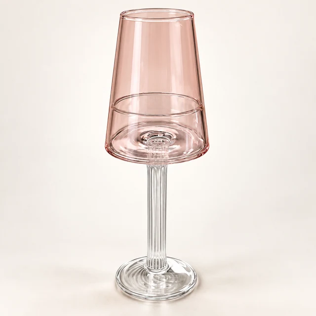 Dauphine Pink Glass Table Lamp
