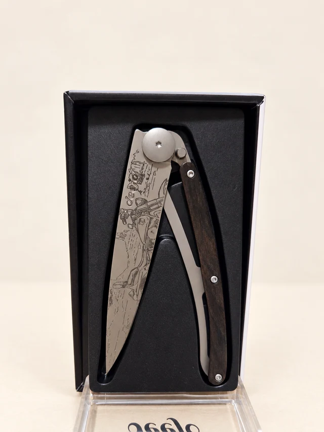 Deejo Easy Rider Knife — 37g Ebony Wood