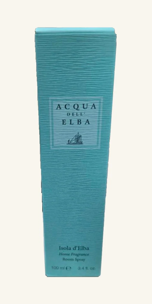 Complete actual Acqua dell’Elba Isola d’Elba home-fragrance room-spray retail package, 100 ml