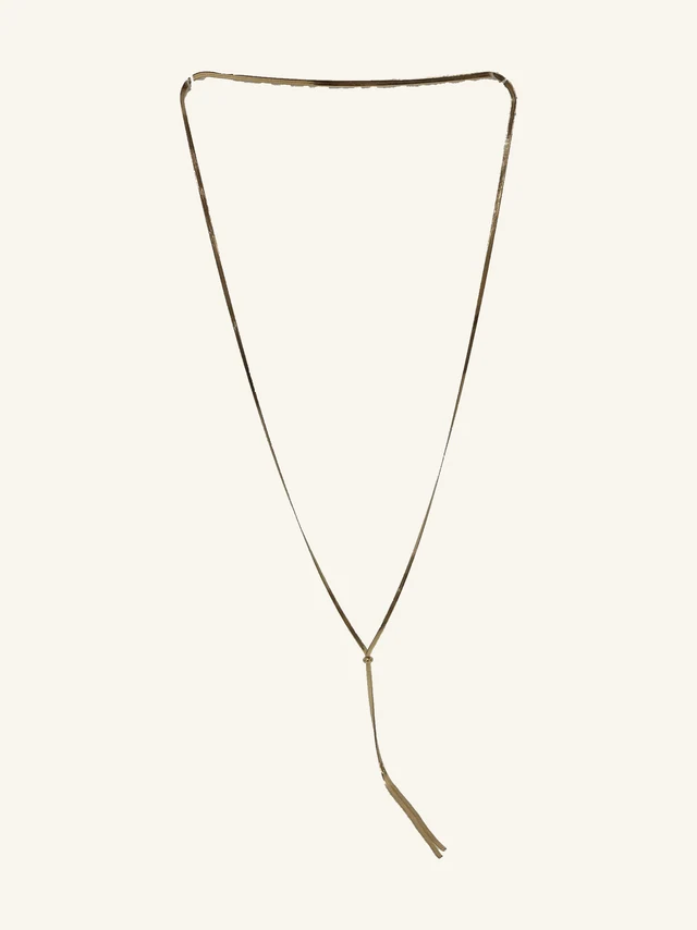 Lainey Herringbone Bolo Necklace