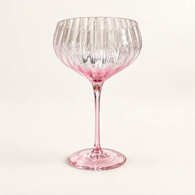 Madeleine Optic Pink Cocktail Glass