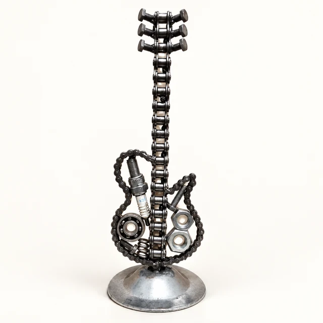 Metal Guitar II Sculpture