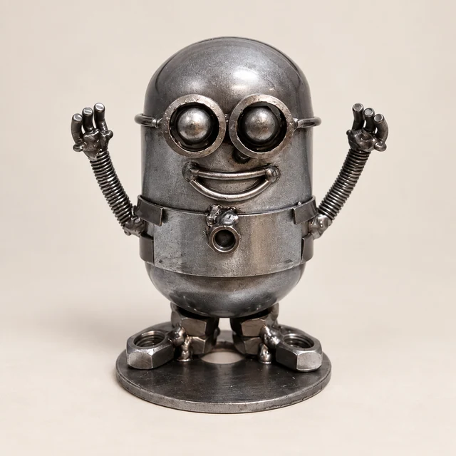 Minion Bob Metal Sculpture