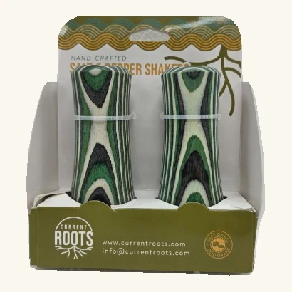 Mystic Salt & Pepper Shaker Set with original retail packaging