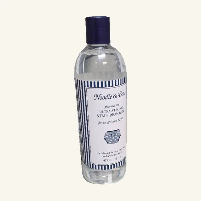 Noodle & Boo Ultra-Strong Stain Remover. Help tackle laundry spots with Noodle & Boo’s Ultra-Strong Stain Remover, a useful addition to the laundry routine.