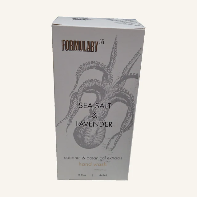 Sea Salt & Lavender Hand Wash — Formulary 55 in its original retail packaging