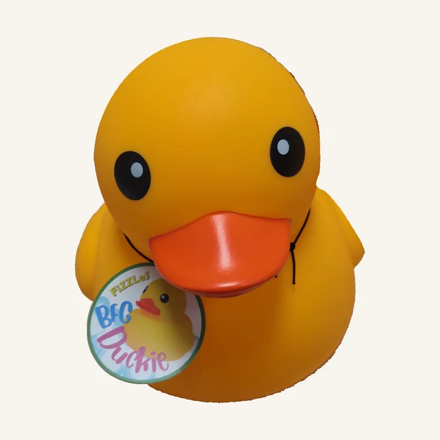 Yellow FiZZLeS Duck — 25 cm with attached FiZZLeS tag